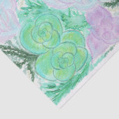 水彩画のSucculents 薄葉紙 (詳細)