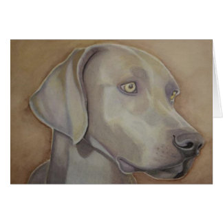 水彩画のWeimeraner