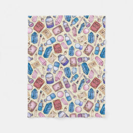 水彩画のWitchyパターン フリースブランケット