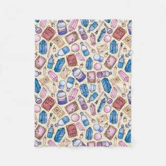 水彩画のWitchyパターン フリースブランケット