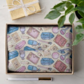 水彩画のWitchyパターン 薄葉紙 (ギフト)