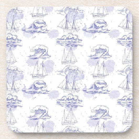 水彩画はパターンを振りましたり及び出荷します コースター (正面)