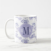 水彩画はパターンを振りましたり及び出荷します コーヒーマグカップ (左)