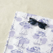 水彩画はパターンを振りましたり及び出荷します ビーチタオル (インサイチュ)