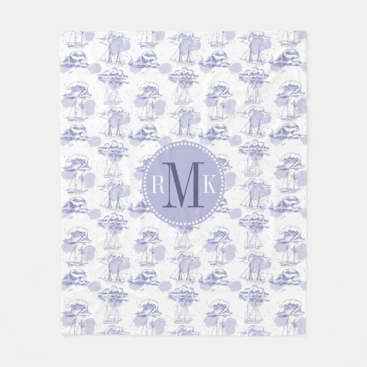 水彩画はパターンを振りましたり及び出荷します フリースブランケット (正面)