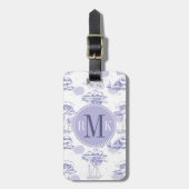 水彩画はパターンを振りましたり及び出荷します ラゲッジタグ (正面縦)
