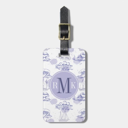 水彩画はパターンを振りましたり及び出荷します ラゲッジタグ (正面縦)