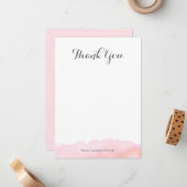 水彩画はメッセージカード感謝していしています ノートカード (正面/裏面インサイチュ)