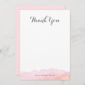 水彩画はメッセージカード感謝していしています ノートカード (正面/裏面)