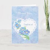 水彩画は忘れ私ない花感謝していしています サンキューカード (正面)