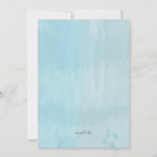 水彩画は招待状を風船のようにふくらませます 招待状 (裏面)