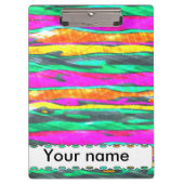 水彩画は縞で飾ります クリップボード (正面)