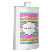 水彩画は縞で飾ります フラスク (右)