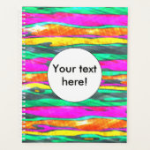 水彩画は縞で飾ります プランナー手帳 (正面)