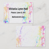 水彩画は芸術的走ります 名刺 (正面/裏面)