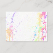 水彩画は芸術的走ります 名刺 (裏面)