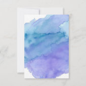 水彩画は警官の誕生日|の写真感謝していしています 招待状 (裏面)