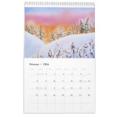 水彩画は2019壁掛けカレンダーを美化します カレンダー (2月 2026)