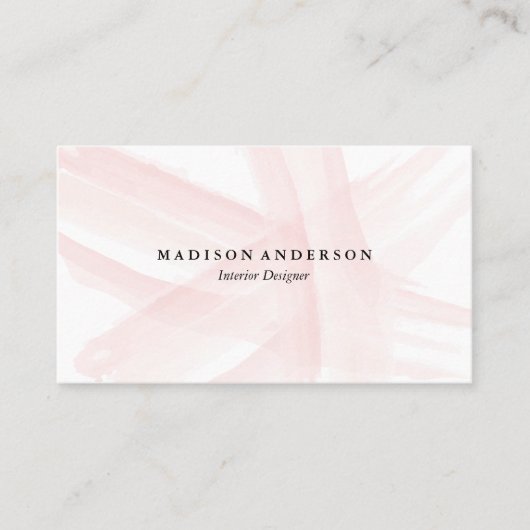 水彩画は|の名刺をなでます 名刺 (正面)