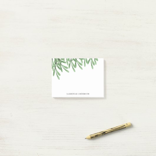 水彩画は|をパーソナライズ去ります ポストイット (デスク上)