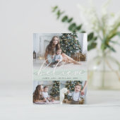 水彩画はl休日の写真の郵便はがきを望みます シーズンポストカード (スタンド正面)