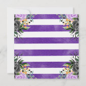 水彩画またはトリートハロウィーンベビーショア 招待状 (裏面)