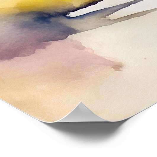 水彩画やる気を起こさせる画ポスター16 ポスター (角)