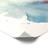 水彩画やる気を起こさせる画ポスター17 ポスター (角)