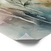 水彩画やる気を起こさせる画ポスター19 ポスター (角)