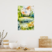 水彩画やる気を起こさせる画ポスター26 ポスター (キッチン)