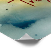 水彩画やる気を起こさせる画ポスター38 ポスター (角)