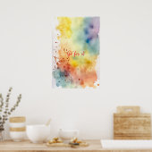 水彩画やる気を起こさせる画ポスター46 ポスター (キッチン)