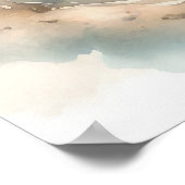 水彩画やる気を起こさせる画ポスター5 ポスター (角)