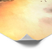 水彩画やる気を起こさせる画ポスター94 ポスター (角)