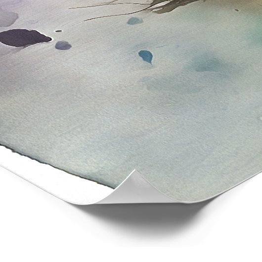 水彩画やる気を起こさせる画ポスター96 ポスター (角)