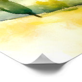 水彩画やる気を起こさせる画風景画ポスター ポスター (角)