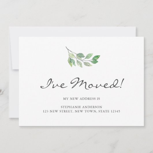 水彩画を動か離れした 案内状 (正面)