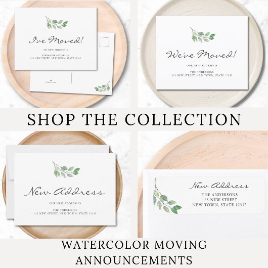 水彩画を動か離れした 案内状