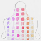 水彩画アーティストピンク エプロン (正面)