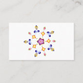 水彩画インドの蓮の花 プレイスカード (裏面)