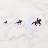 水彩画エレガント面のドレスージライダー コンフェッティ (正面)