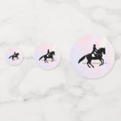 水彩画エレガント面のドレスージライダー コンフェッティ (裏面)