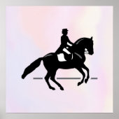 水彩画エレガント面のドレスージライダー ポスター (正面)