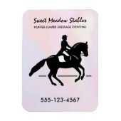 水彩画エレガント面のドレスージライダー マグネット (縦)