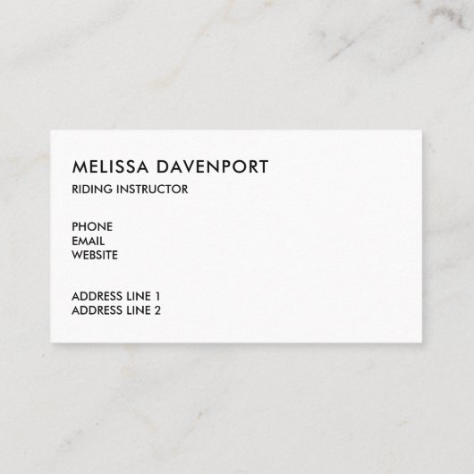 水彩画エレガント面のドレスージライダー 名刺 (裏面)