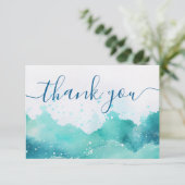 水彩画オーシャンクルーズ船員感謝 サンキューカード (スタンド正面)