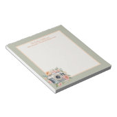 水彩画カメラと花 ノートパッド (アングル)