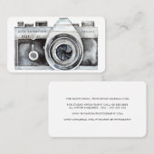 水彩画カメラプロフェッショナル写真家 名刺 (正面/裏面)