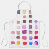 水彩画カラフル家 エプロン (正面)