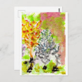 水彩画カラフル景はがき ポストカード (正面/裏面)